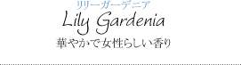 リリーガーデニア～華やかで女性らしい香り