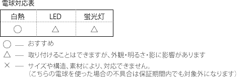 白熱電球・電球型蛍光灯・LED電球の対応状況