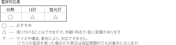 白熱電球・電球型蛍光灯・LED電球の対応状況