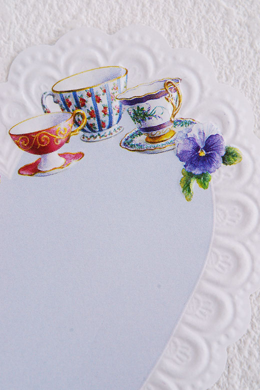 とってもかわいいハート型のメモ帳60枚入り販売ページ・輸入レター