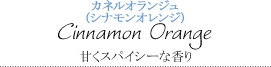 カネルオランジュ(シナモンオレンジ)～甘くスパイシーな香り